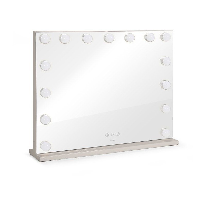 Miroir de maquillage Hollywood - LIVOO - DOS225G - 15 LED - Grand form