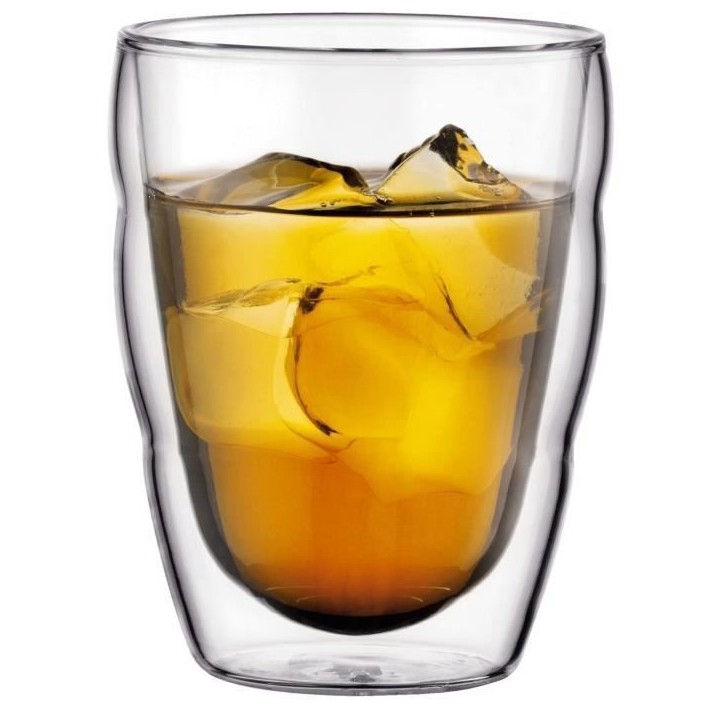 Set 2 verres - BODUM - Pilatus - Double paroi - 0.25 l - Transparent