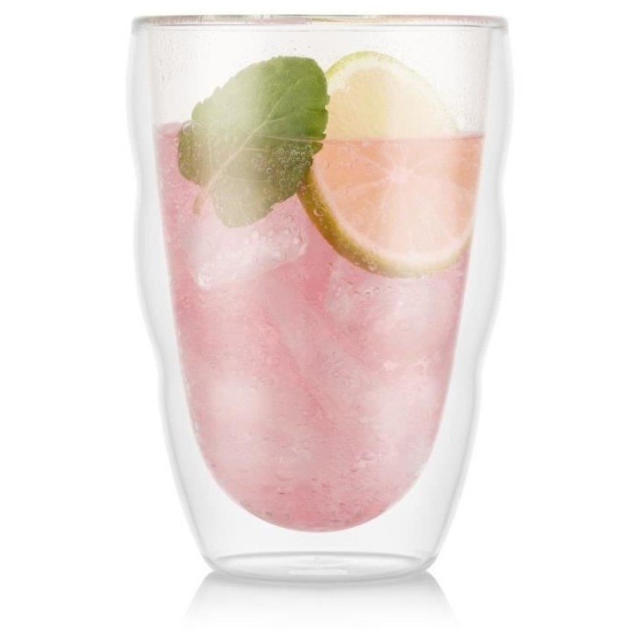 Set 2 verres - BODUM - Pilatus - Double paroi - 0.35 l - Transparent