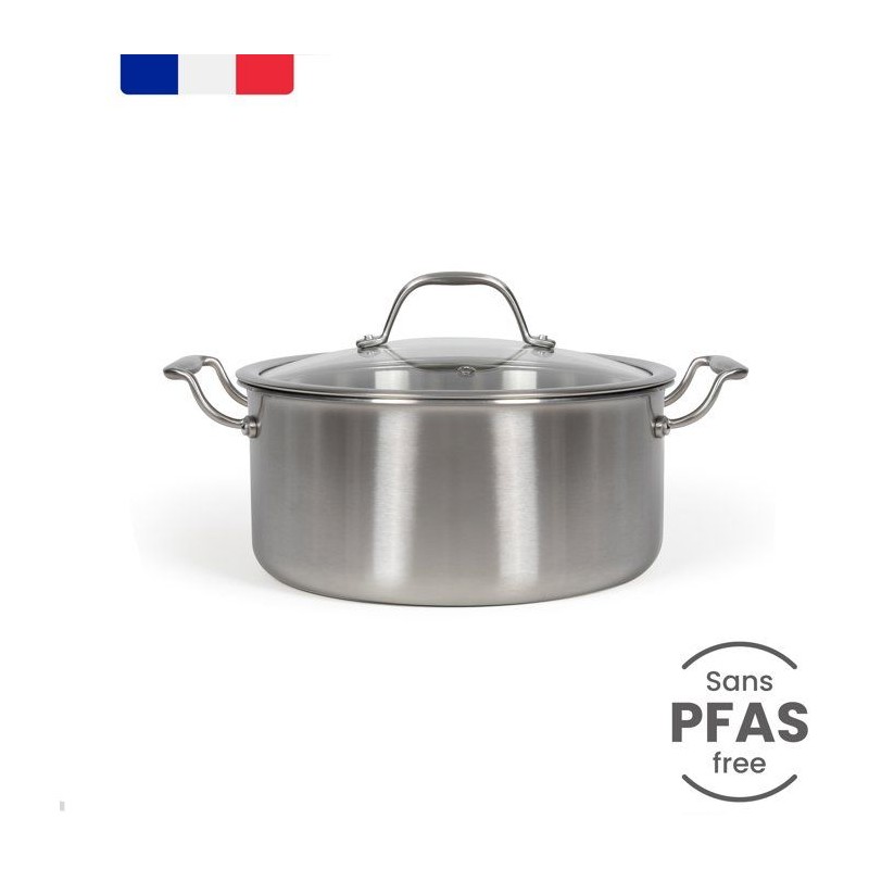 Faitout inox 24 cm - LIVOO - MEP165 - Triply