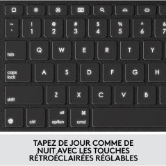 Etui clavier - Logitech - Combo Touch - AZERTY - Pour iPad 9eme géné