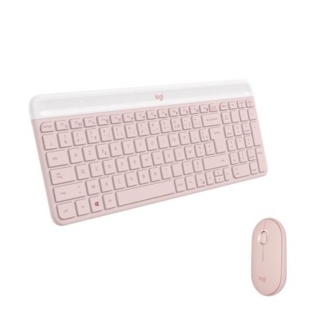 Ensemble Clavier Souris - Sans fil - Logitech - MK470 Slim - Silencieu
