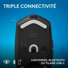 Souris gamer - Sans fil - Logitech G - G305 X Superlight - Lightspeed