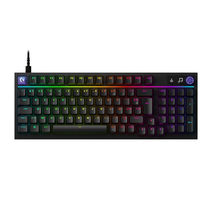 Clavier gamer - Filaire - Logitech G - G316 X 98 - AZERTY - USB-C - RVB Lightsync - Noir Clavier gamer - Filaire - Logitech G - G316 X 98 - AZERTY - USB-C - RVB Lightsync - Noir