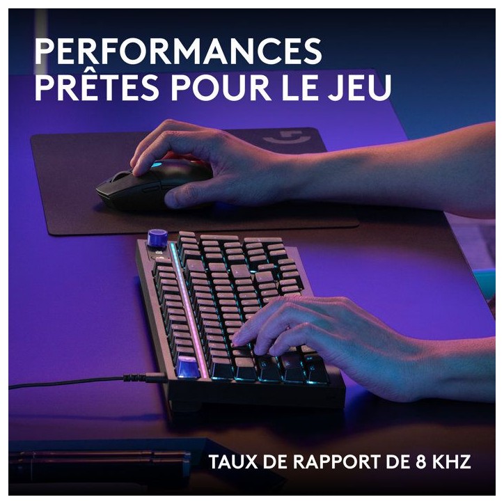 Clavier gamer - Filaire - Logitech G - G316 X 98 - AZERTY - USB-C - RVB Lightsync - Noir Clavier gamer - Filaire - Logitech G - G316 X 98 - AZERTY - USB-C - RVB Lightsync - Noir