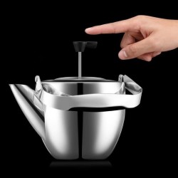 Théiere a piston - BODUM - Columbia - Filtre inox - 1.5 l - Mat
