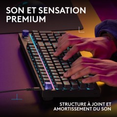 Clavier gamer - Filaire - Logitech G - G316 X 98 - AZERTY - USB-C - RV