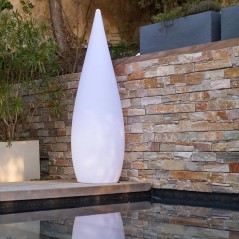 Lampadaire d'extérieur sans fil CLASSY RGB H120cm
