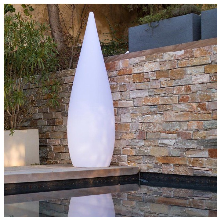 Lampadaire d'extérieur sans fil CLASSY RGB H120cm