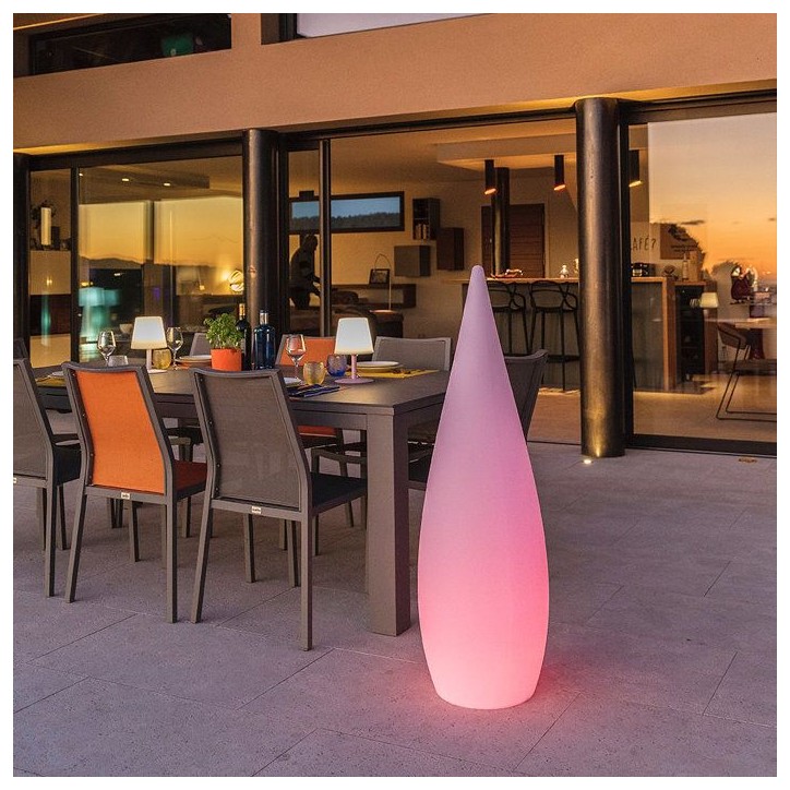 Lampadaire d'extérieur sans fil CLASSY RGB H120cm