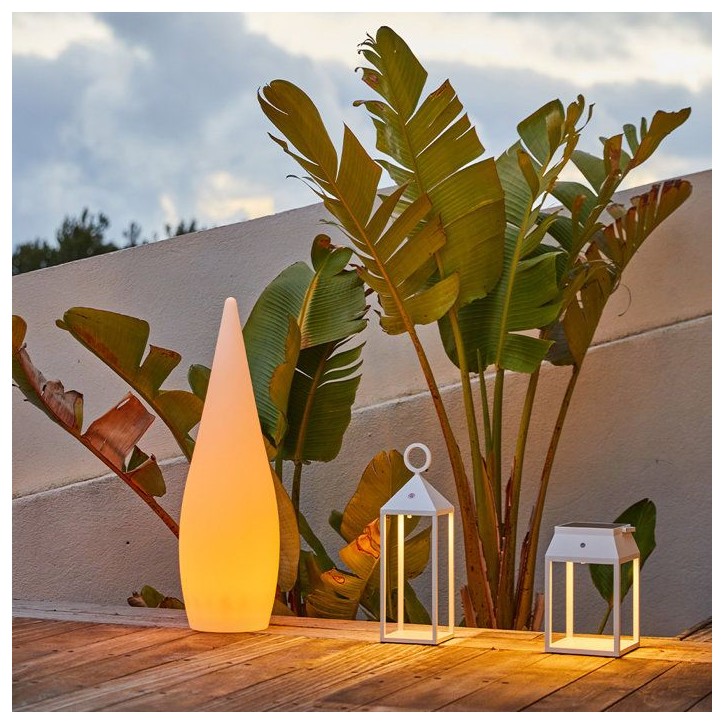 Lampadaire extérieur sans fil - LUMISKY - CLASSY C80 - LED multicolore dimmable - Télécommande - H80 cm Lampadaire extérieur sans fil - LUMISKY - CLASSY C80 - LED multicolore dimmable - Télécommande - H80 cm