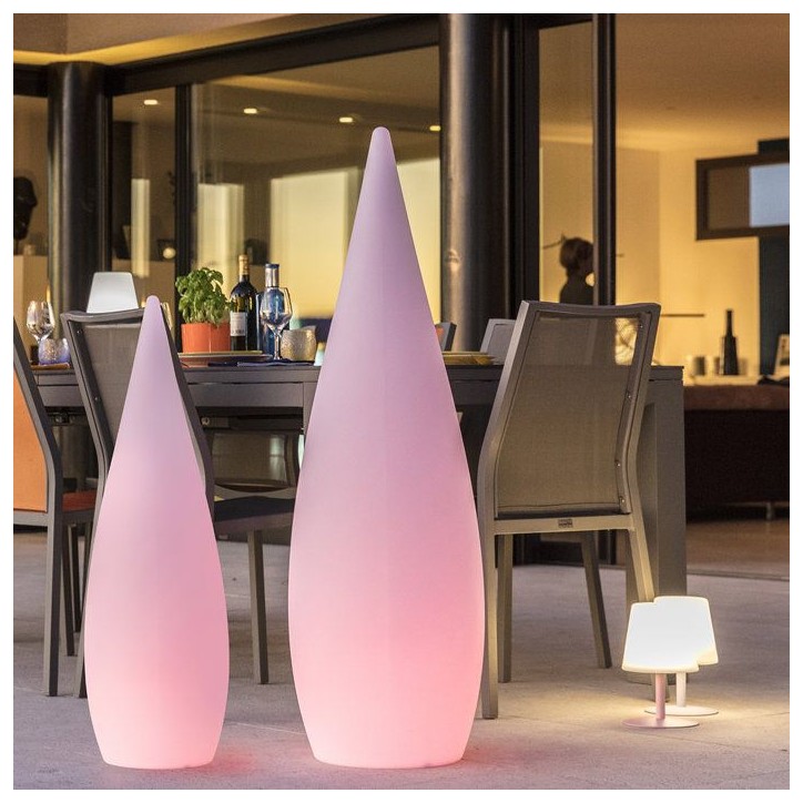 Lampadaire extérieur sans fil - LUMISKY - CLASSY C80 - LED multicolore dimmable - Télécommande - H80 cm Lampadaire extérieur sans fil - LUMISKY - CLASSY C80 - LED multicolore dimmable - Télécommande - H80 cm