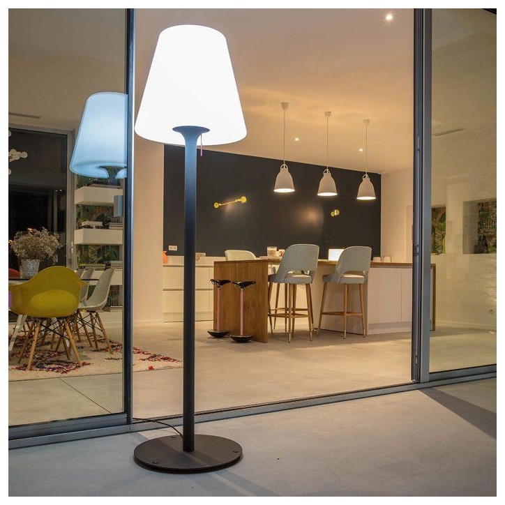 Lampadaire extérieur - LUMISKY - STANDY W180 - Filaire - LED culot E27 - H180 cm - Pied métal Lampadaire extérieur - LUMISKY - STANDY W180 - Filaire - LED culot E27 - H180 cm - Pied métal