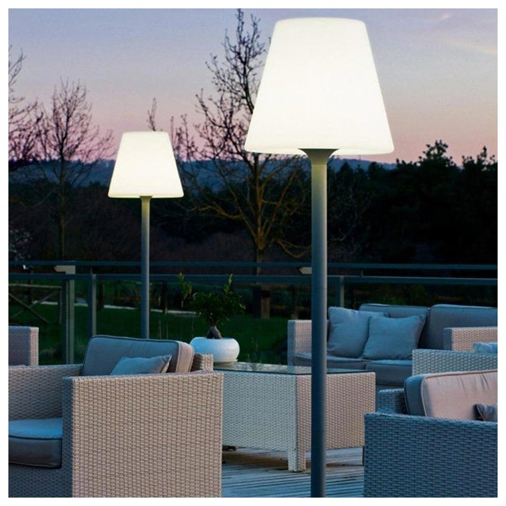 Lampadaire extérieur - LUMISKY - STANDY W180 - Filaire - LED culot E27 - H180 cm - Pied métal Lampadaire extérieur - LUMISKY - STANDY W180 - Filaire - LED culot E27 - H180 cm - Pied métal