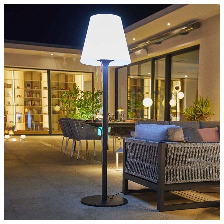 Lampadaire extérieur - LUMISKY - STANDY W180 - Filaire - LED culot E27 - H180 cm - Pied métal Lampadaire extérieur - LUMISKY - STANDY W180 - Filaire - LED culot E27 - H180 cm - Pied métal