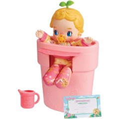 Poupée surprise - LUVIBUBS - Charlie Jaune - Bébé magique - Pot tra