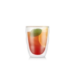Set 6 verres thermo - BODUM - Pilatus - Double paroi - 0.25 l - Transp