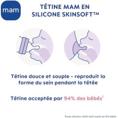 Coffret Naissance - MAM - 4 Biberons + 1 Sucette + 1 Boîte doseuse -