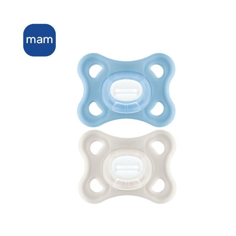 Sucette - MAM - Comfort - Silicone - 2-12 mois - Boîte stérilisation