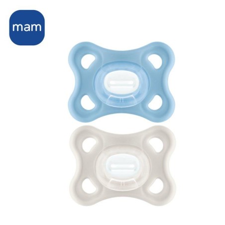 Sucette - MAM - Comfort - Silicone - 2-12 mois - Boîte stérilisation