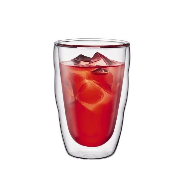 Set 6 verres thermo - BODUM - Pilatus - Double paroi - 0.35 l - Transparent