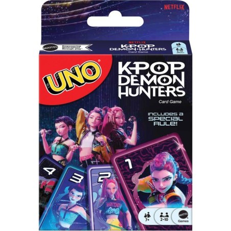 UNO KPop Demon Hunters - Jeu de cartes - Mattel Games - Édition Netfl