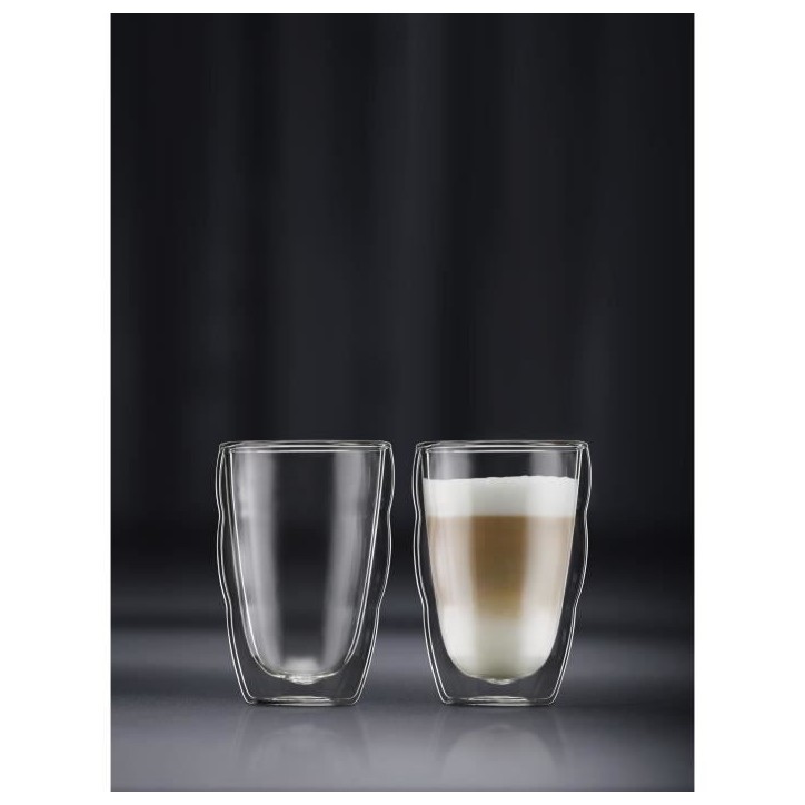 Set 6 verres thermo - BODUM - Pilatus - Double paroi - 0.35 l - Transparent