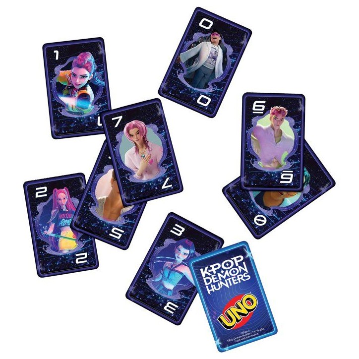 UNO KPop Demon Hunters - Jeu de cartes - Mattel Games - Édition Netflix, 112 cartes - Des 7 ans UNO KPop Demon Hunters - Jeu de cartes - Mattel Games - Édition Netflix, 112 cartes - Des 7 ans