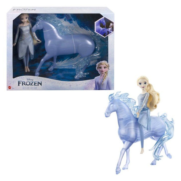 Disney-La Reine des Neiges 2-Elsa et Nokk-Coffret poupée et cheval HLW58