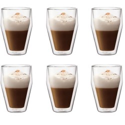 Set 6 verres thermo - BODUM - Titlis - Double paroi - 0.35 l - Transpa