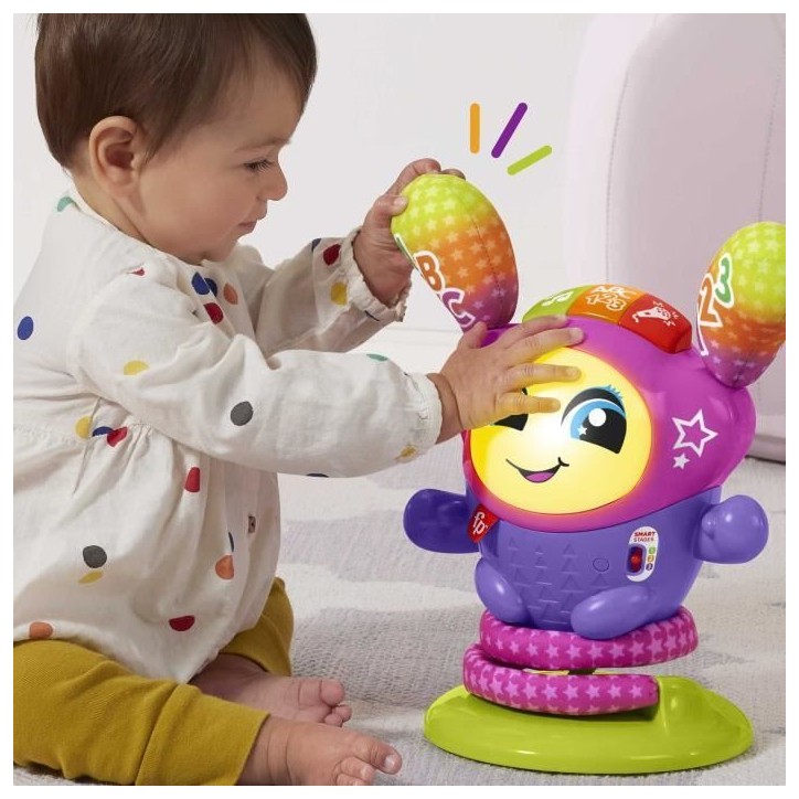 Fisher-Price-DJ le Robot Danseur a Rebond-Jouet d'éveil en français HRX19 Fisher-Price-DJ le Robot Danseur a Rebond-Jouet d'éveil en français HRX19