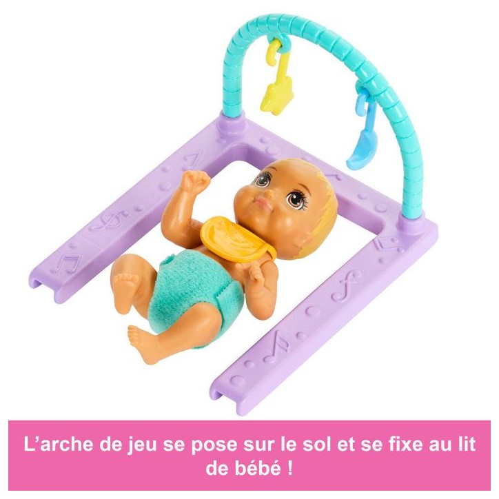 Barbie-La Chambre des Jumeaux-Coffret Skipper, bébés et accessoires HXM99