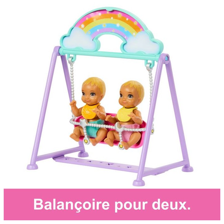 Barbie-La Chambre des Jumeaux-Coffret Skipper, bébés et accessoires HXM99