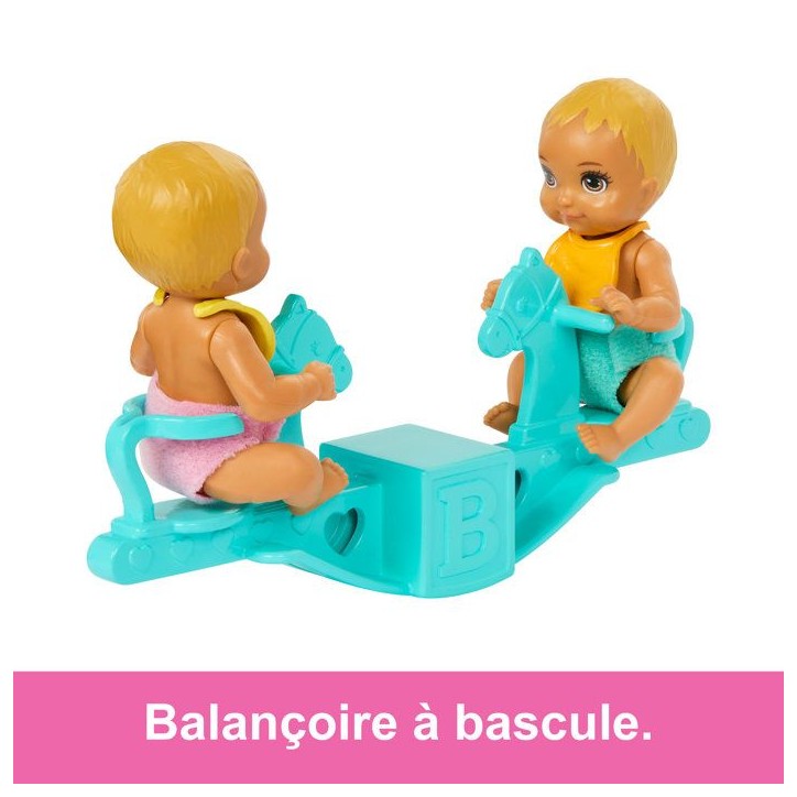 Barbie-La Chambre des Jumeaux-Coffret Skipper, bébés et accessoires HXM99