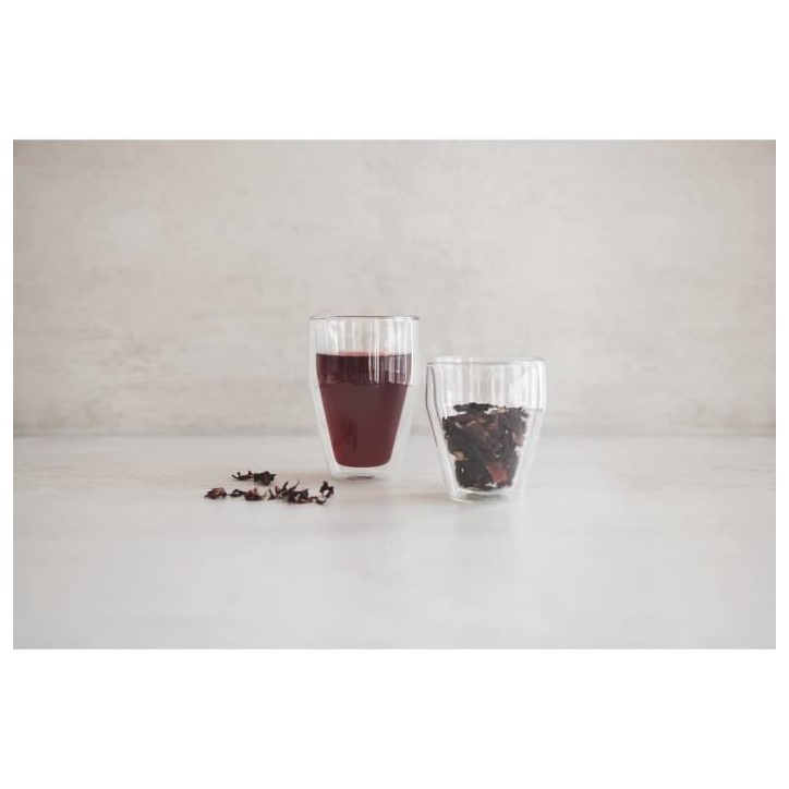 Set 6 verres thermo - BODUM - Titlis - Double paroi - 0.35 l - Transparent