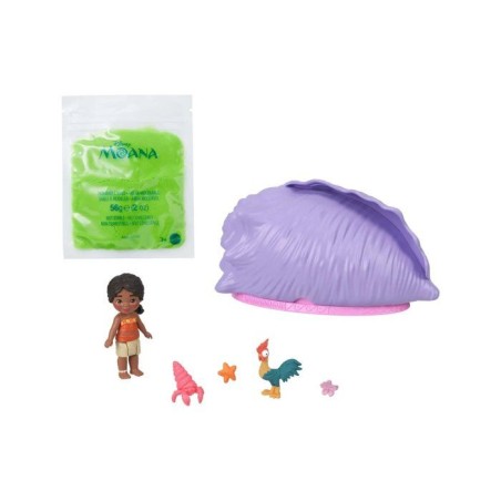 Coquillage Océan Surprise Vaiana, Modele aléatoire figurines et accessoires, Petite poupée ou figurines d'animaux avec sable