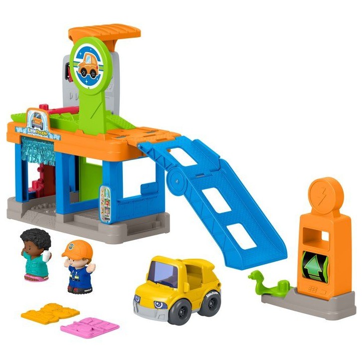 Playset - LITTLE PEOPLE FISHER-PRICE - Station lavage - 4 actions - Véhicule inclus