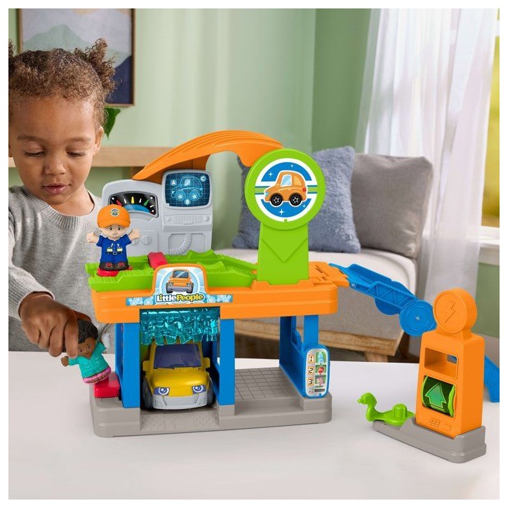 Playset - LITTLE PEOPLE FISHER-PRICE - Station lavage - 4 actions - Véhicule inclus