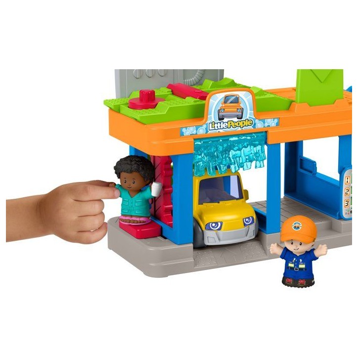 Playset - LITTLE PEOPLE FISHER-PRICE - Station lavage - 4 actions - Véhicule inclus