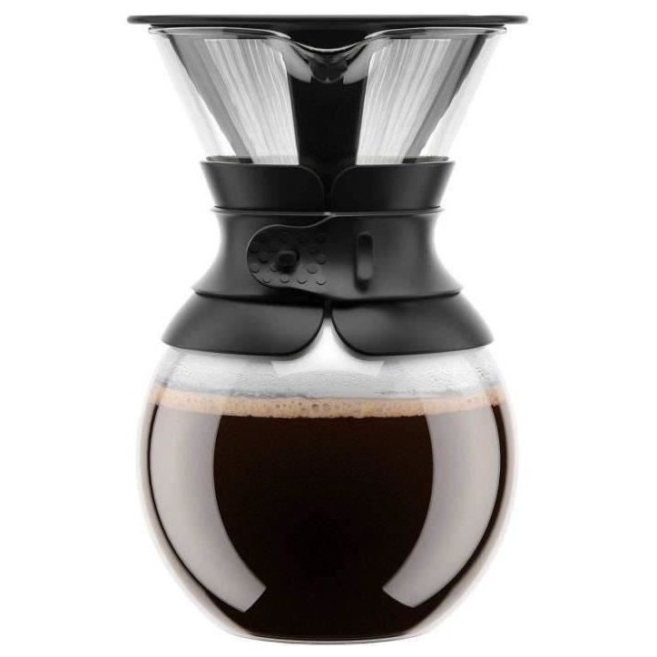 POUR OVER - Cafetiere BODUM , filtre permanent maille inox, 1.0 l, 8 tasses