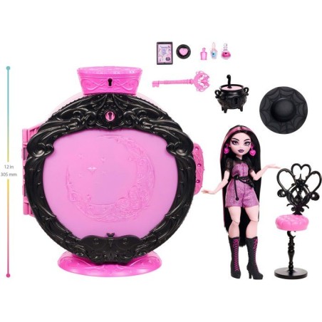 Poupée surprise - MONSTER HIGH MATTEL - Potion secrete Draculaura - Accessoires - Transformation
