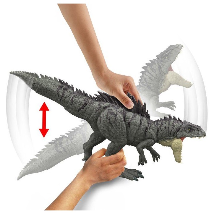 Figurine dinosaure - JURASSIC WORLD MATTEL - Giganotosaurus - Attaque améliorée - Mâchoire XXL - Mode Survival