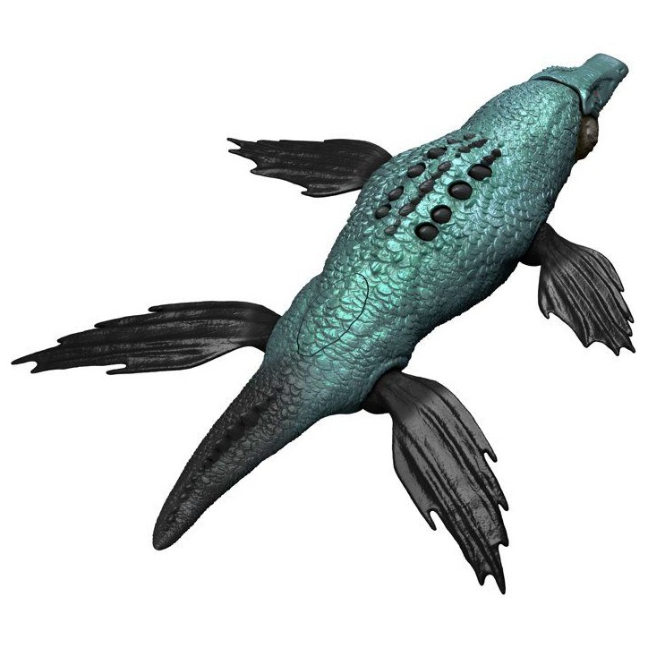 Figurine dinosaure - JURASSIC WORLD MATTEL - Liopleurodon - Grande échelle - Nageoires mobiles - Mâchoire articulée