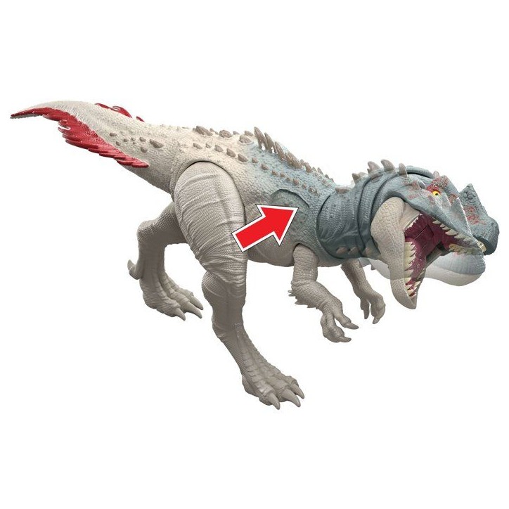 Figurine dinosaure - JURASSIC WORLD MATTEL - Torvosaurus - Grande échelle - Queue défensive - Attaque tournoyante