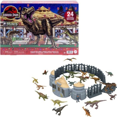 Calendrier de l'Avent - JURASSIC WORLD MATTEL - Dinosaures - 19 figuri