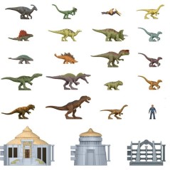 Calendrier de l'Avent - JURASSIC WORLD MATTEL - Dinosaures - 19 figurines - Décor inclus