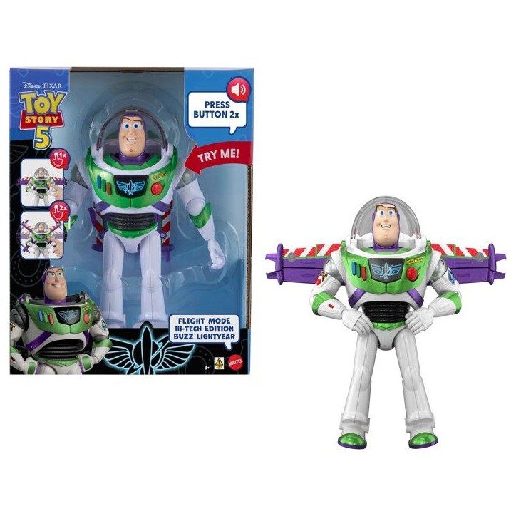 Figurine électronique - DISNEY PIXAR MATTEL - Buzz Lightyear Talking - 30 cm - Sons