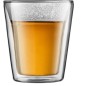 Set 6 verres thermo - BODUM - Canteen - Double paroi - 0.2 l - Transparent