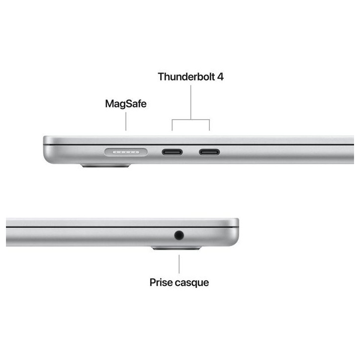 Apple - 13,6 MacBook Air M5 (2026) - RAM 24Go - Stockage 1To - CPU 10 coeurs - GPU 10 coeurs - Argent Apple - 13,6 MacBook Air M5 (2026) - RAM 24Go - Stockage 1To - CPU 10 coeurs - GPU 10 coeurs - Argent