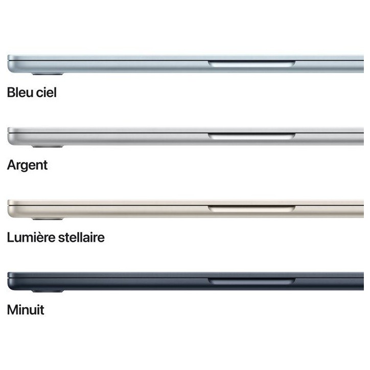 Apple - 13,6 MacBook Air M5 (2026) - RAM 24Go - Stockage 1To - CPU 10 coeurs - GPU 10 coeurs - Minuit Apple - 13,6 MacBook Air M5 (2026) - RAM 24Go - Stockage 1To - CPU 10 coeurs - GPU 10 coeurs - Minuit